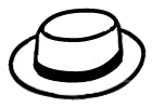 Canotier hoed
