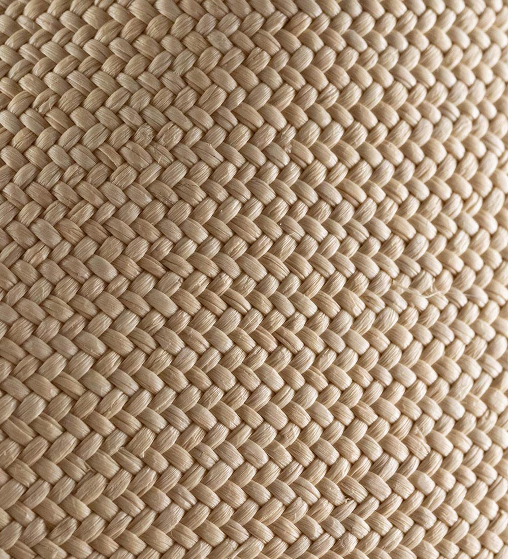 Close-up van een Panama stro weefsel