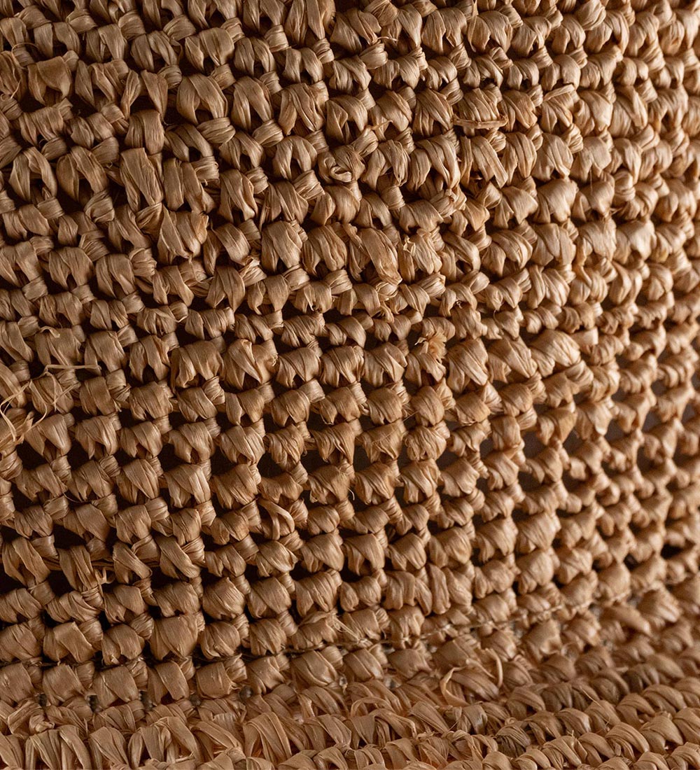 Close-up van een hennep stro weefsel