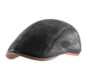 Casquette plate imitation cuir Alduino