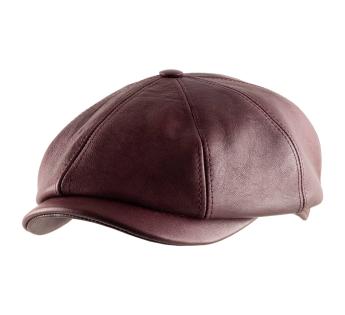 casquette cuir gavroche Dublino Pelle