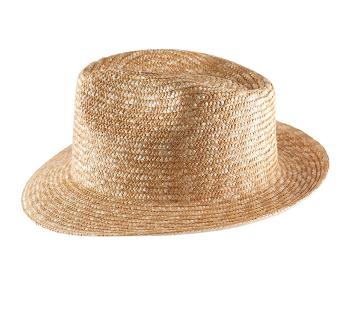 Chapeau de paille personnalisable My Straw Fino Fedora 