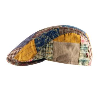 casquette lin patchwork multicolore John-28