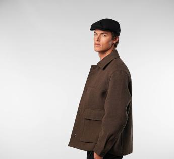 Casquette plate laine Andy