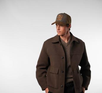 Casquette cuir Stetson Trucker Cap Oily Goat